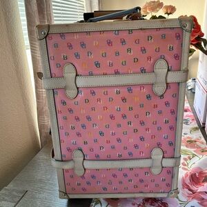 Dooney & Bourke Pink Monogrammed Suitcase